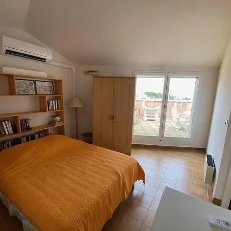 Climatise 2 Pieces Avec Solarium Pour 4 Personnes, Parking Prive, Proche - Fr-1-335-166 Hyeres
